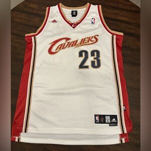 VTG Lebron James Adidas Cleveland Cavaliers Swingman Rookie Jersey Large +2